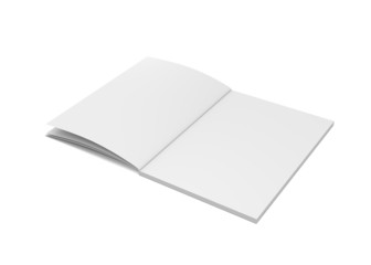 Magazin offen auf hellem Hintergrund