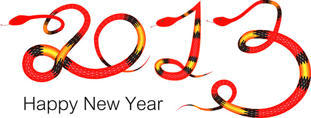Fototapeta premium Happy New Year 2013