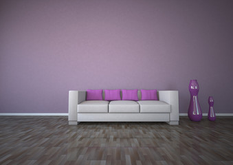 Purple Interior Design Parquet