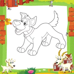 Wall murals DIY The coloring plate - illustration for the children