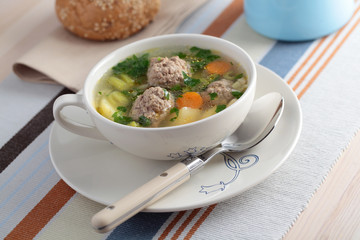 Meatball soup