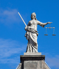 Lady Justice (Justitia) statue in Dublin