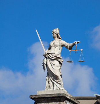Lady Justice (Justitia) statue in Dublin