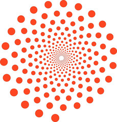 Muster roter Strudel