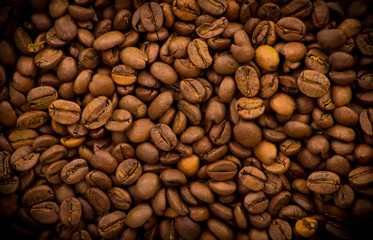 Coffee beans background