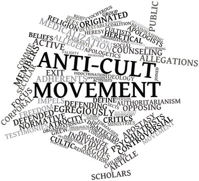 Word cloud for Anti-cult movement