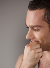 Fototapeta premium Handsome young male fashion model