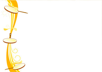 Frise chandeleur po&ecirc;le gauche - Chandeleur