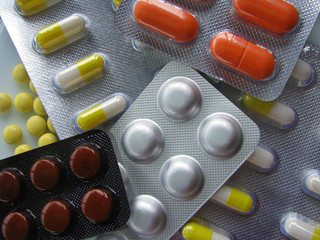 Pills in blister packs