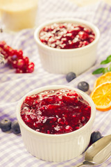 Red fruit compote