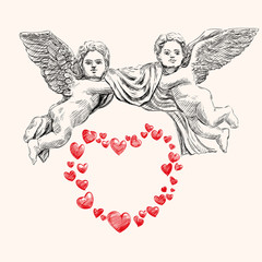 angel or cupid vector llustration