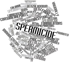 Word cloud for Spermicide - obrazy, fototapety, plakaty