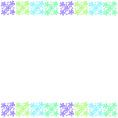 Flower frame of frame on background