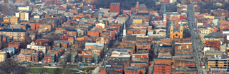 Panoramic view of Cincinnati historic district