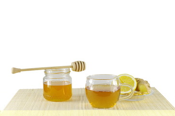 tea with lemon and honey