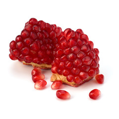 Ripe pomegranate piece
