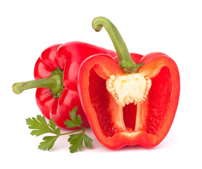 red pepper isolated on white background