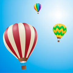 Fototapeta premium Hot air balloons in the sky