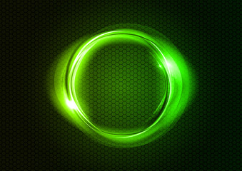 Obraz premium green circle
