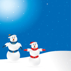 Vector winter background.