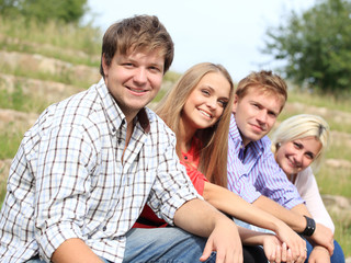 Group of students outside