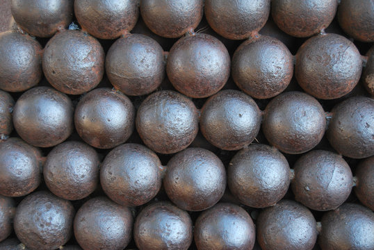 sfondo di palle di cannone