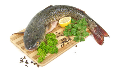fish on the cutting board