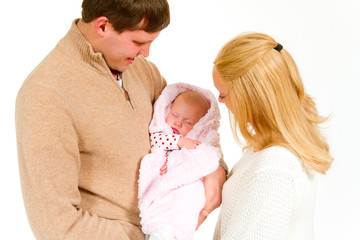 Newborn Baby and Family