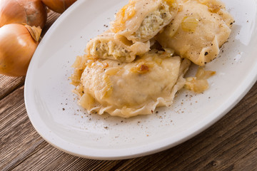  Pierogi.Polish dish .