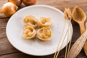  Pierogi.Polish dish .