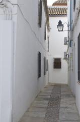 Fototapeta na wymiar Ulica w dawnej dzielnicy żydowskiej w Kordobie, Hiszpania