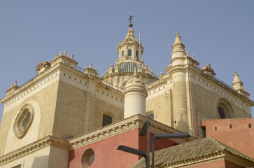 Fototapeta premium Dome of the church of El Salvador in Seville, Spain
