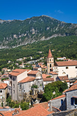 Panoramic view of Maratea. Basilicata. Italy.