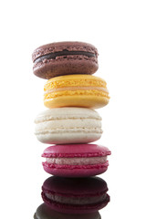 Colorful macaroons isolated