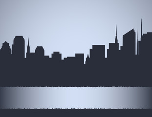background with city landscape