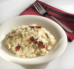 mantarlı pilav