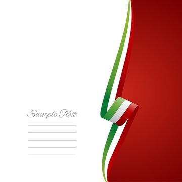 Italian right side brochure cover vector