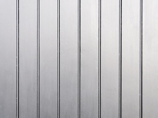 Silver painted wooden wall