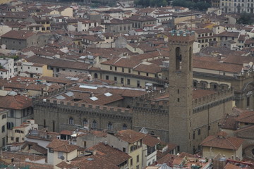 Cityscape of Florence with the palazzo vecchio