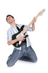 Naklejka premium Young musician