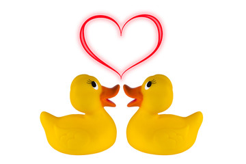 Enten / Entchen Liebe Herz