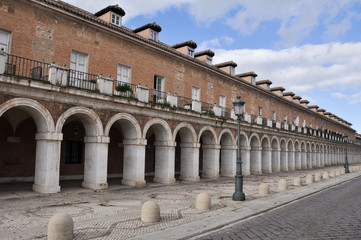Naklejka premium Colonnade in Casa de los Oficios palace, Aranjuez (Spain)