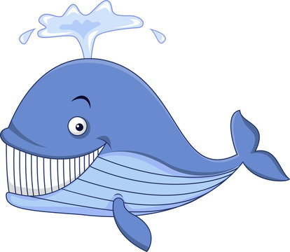 Blue whale cartoon