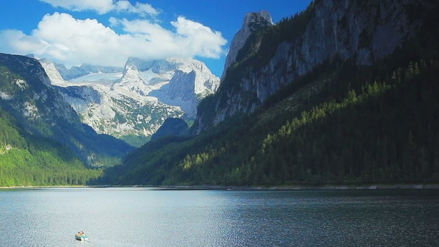 Alps mountains landscape.