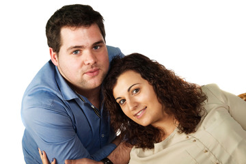 Romantic couple portrait