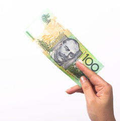 Australian Currency close-up