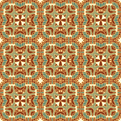 Seamless colorful retro pattern background