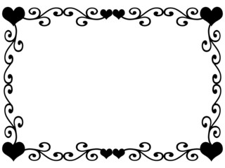 ハートのフレーム