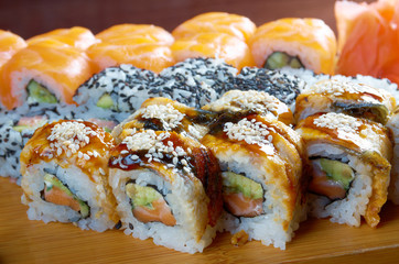 Roll made of Smoked eel