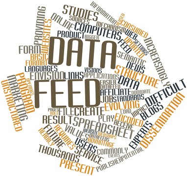 Word cloud for Data feed
